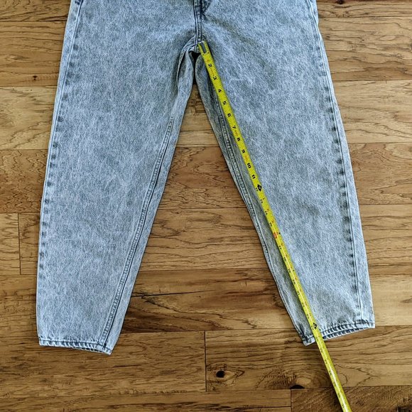 Gap High Rise Acid Wash Barrel Wide Leg Jeans Gray 26 2 100% Cotton - Picture 6 of 12